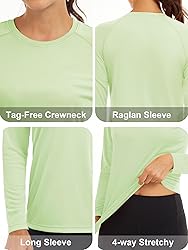 MAGCOMSEN Running Shirts for Women UV Shirts for