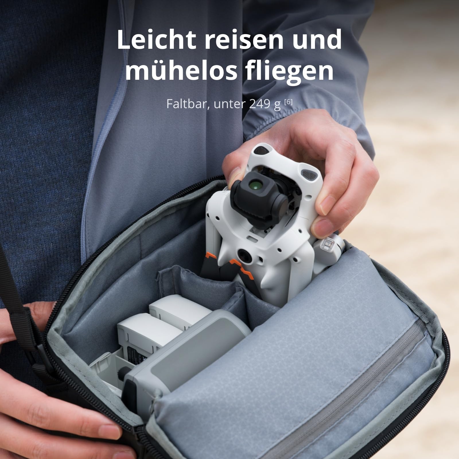 DJI Lito 1, Einsteigerfreundliche 4K Kameradrohne, Hinderniserkennung, ActiveTrack, 4K-Video & 8K-Foto, Geeignet für Erwachsene, Leicht & Faltbar, 15 km Videoübertragung, C0 7