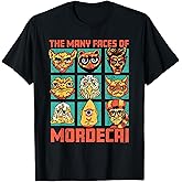 DCC Many Faces of Mordecai Grid Funny Gamer Series Book T-Shirt