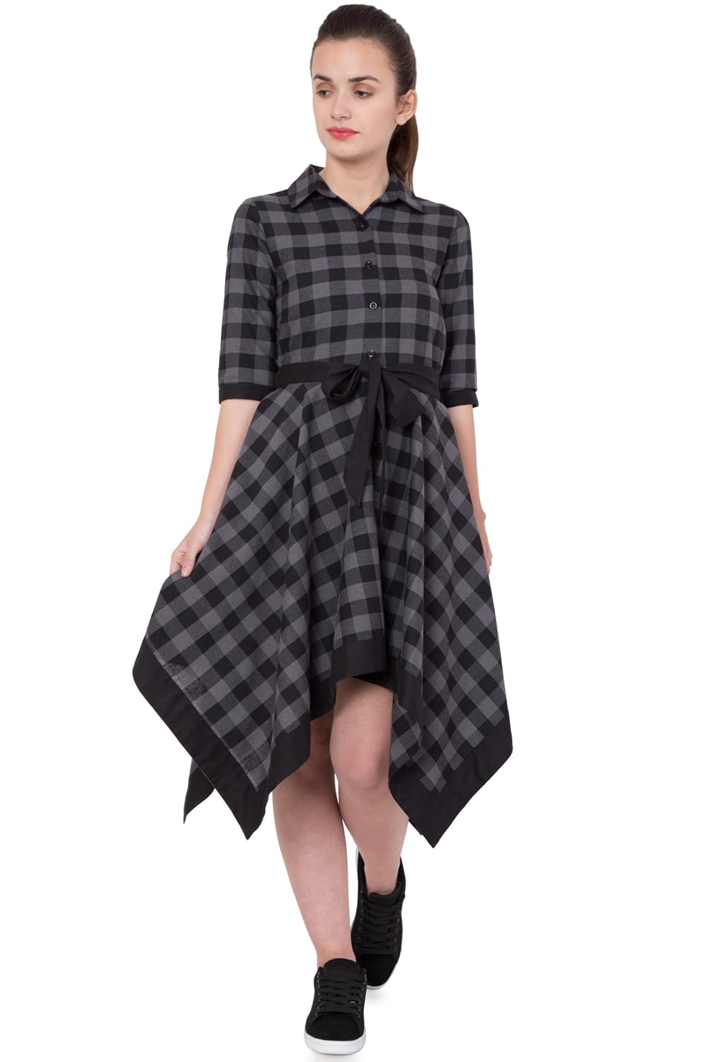 checkered dress