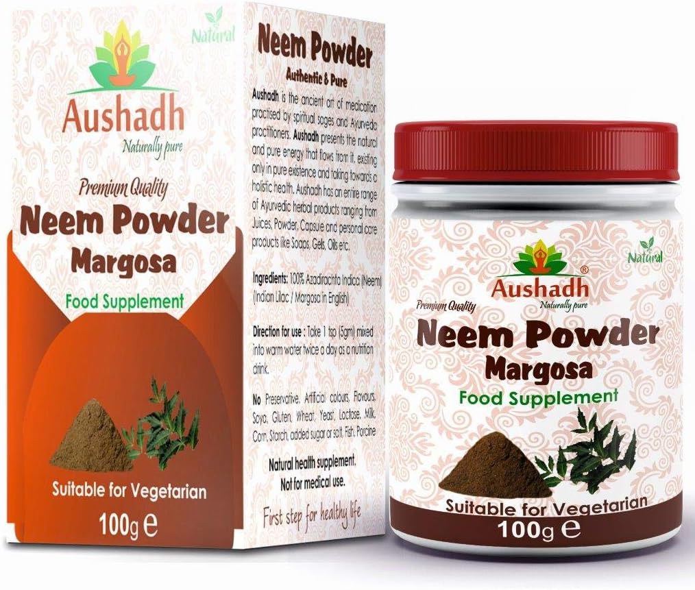 Neem (Margosa) Powder, Natural, 100 g (Pack of 1)