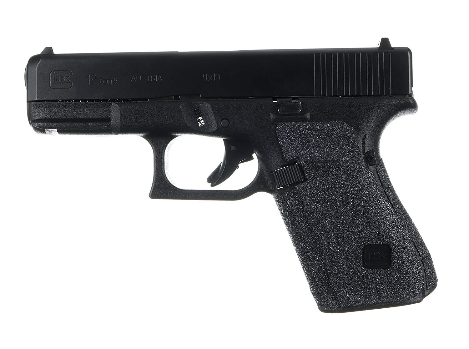 Photo 1 of Talon Grips Adhesive Grip Compatible with Glock 19, 19 Gen5 MOS, 23, 25, 32, 38 – Made in The USA (Gen 1, 2 & 3 - Rubber Black)