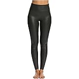 Spanx Faux Leather Leggings Rich Olive Xl Regular 30 At Amazon Women S Clothing Store