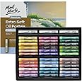 Mont Marte Extra Soft Oil Pastels Natural Hues Premium 39pc, Assorted Natural Oil Pastel Colors, Vibrant, Buttery, Versatile Art Pastels for Blending, layering & Shading, Coloring and Sketching