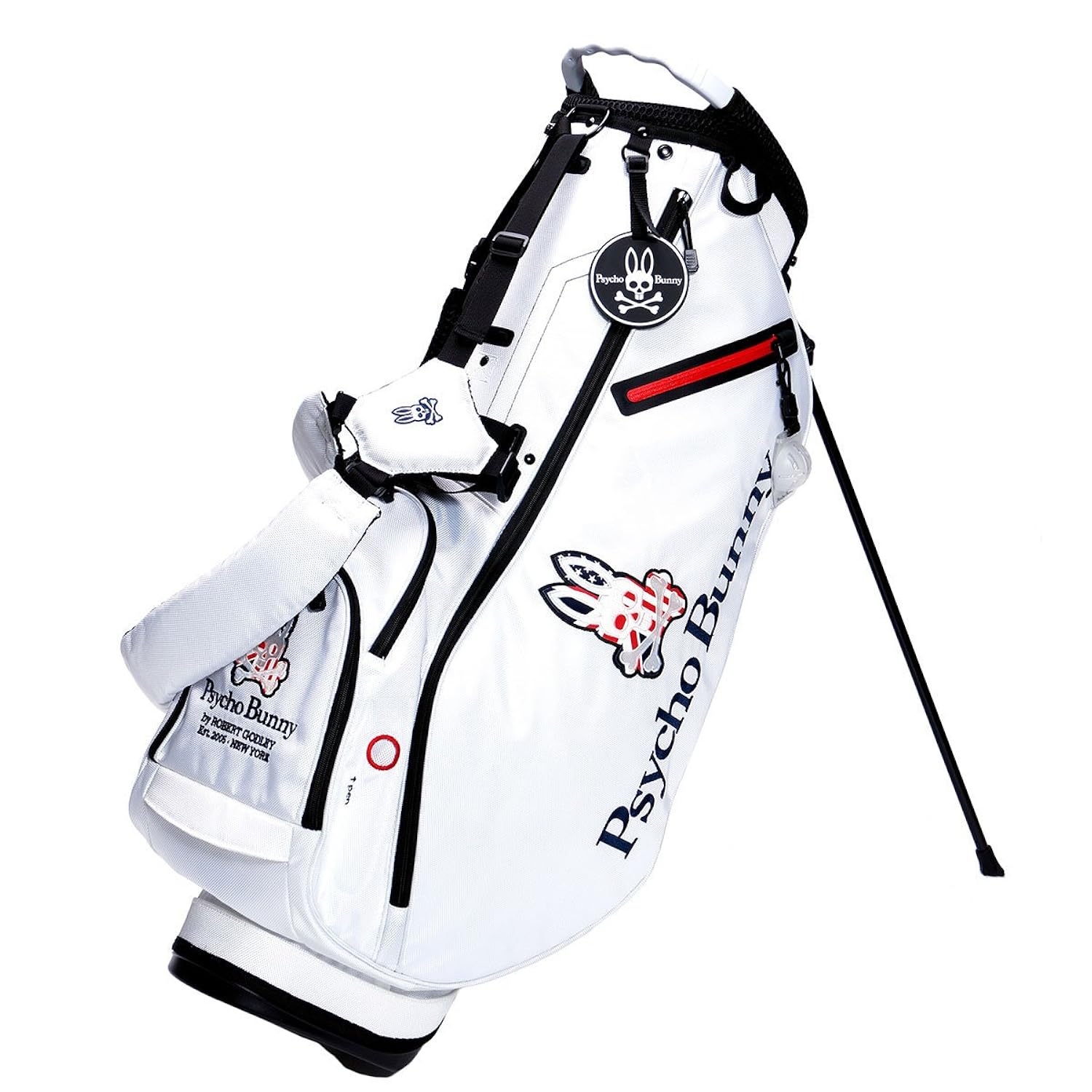 ホワイト Psycho B01n0pvz7j サイコバニー キャディバッグ Pbmg7sc2 Bunny スタンドキャディバッグ メンズキャディバッグ 人気新品