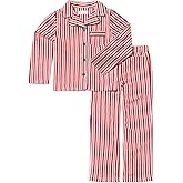 PajamaGram Fleece Pajamas for Kids - Kids Button Down Pajamas