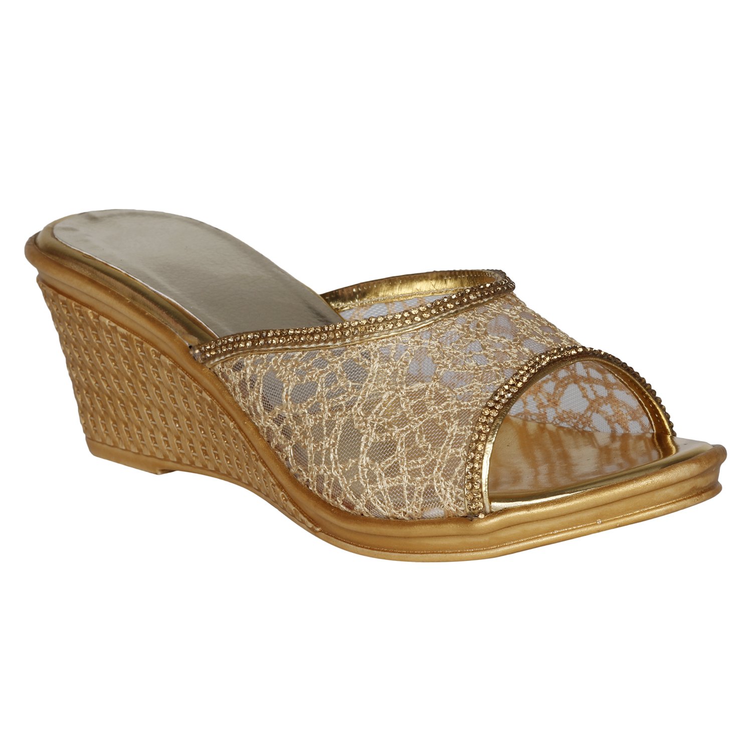 Buy Vagon Women S Gold Fashion Sandal At Amazon In