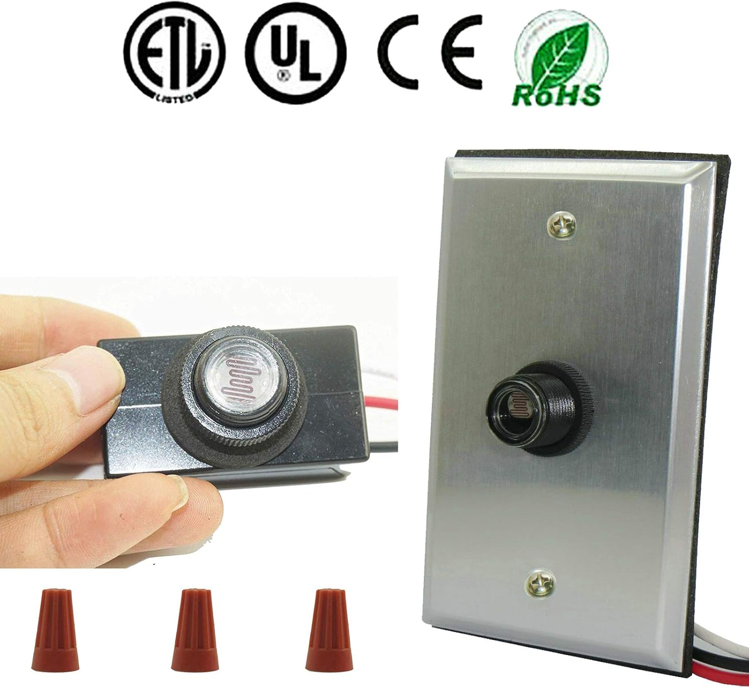 120Volt Fixed Position Thermal Photocontrol Outdoor HardWired Post