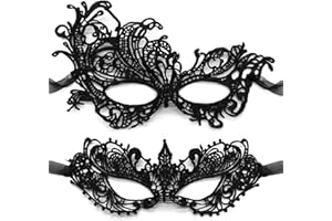 Aqearl Masquerade Mask for Women Lace Eye Mask Venetian Halloween Mask for Costume Party Prom Ball