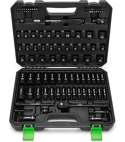 Amazon Basics 46-Piece 3/8-Inch Drive 6 &12 Point Shallow & Deep