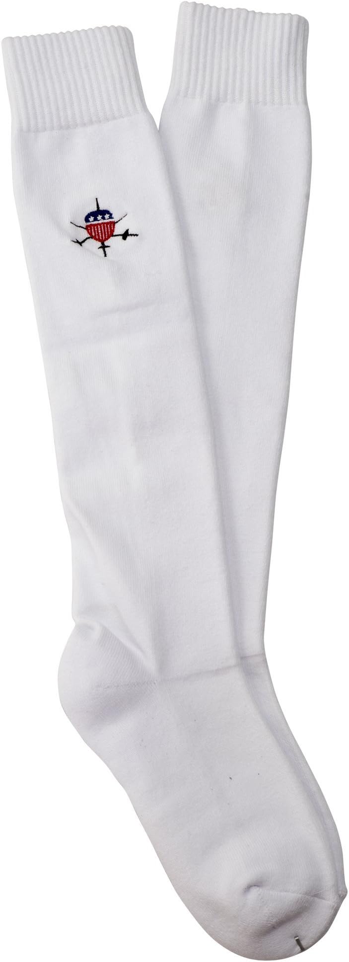 American Fencing Gear [Set of 2 Pairs Fencing Socks for Epee, Sabre and Foil - 100% Cotton - Protective Gear