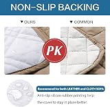 BellaHills Waterproof Sofa Cover Protector for 3 Cushion Couch - Taupe view 2