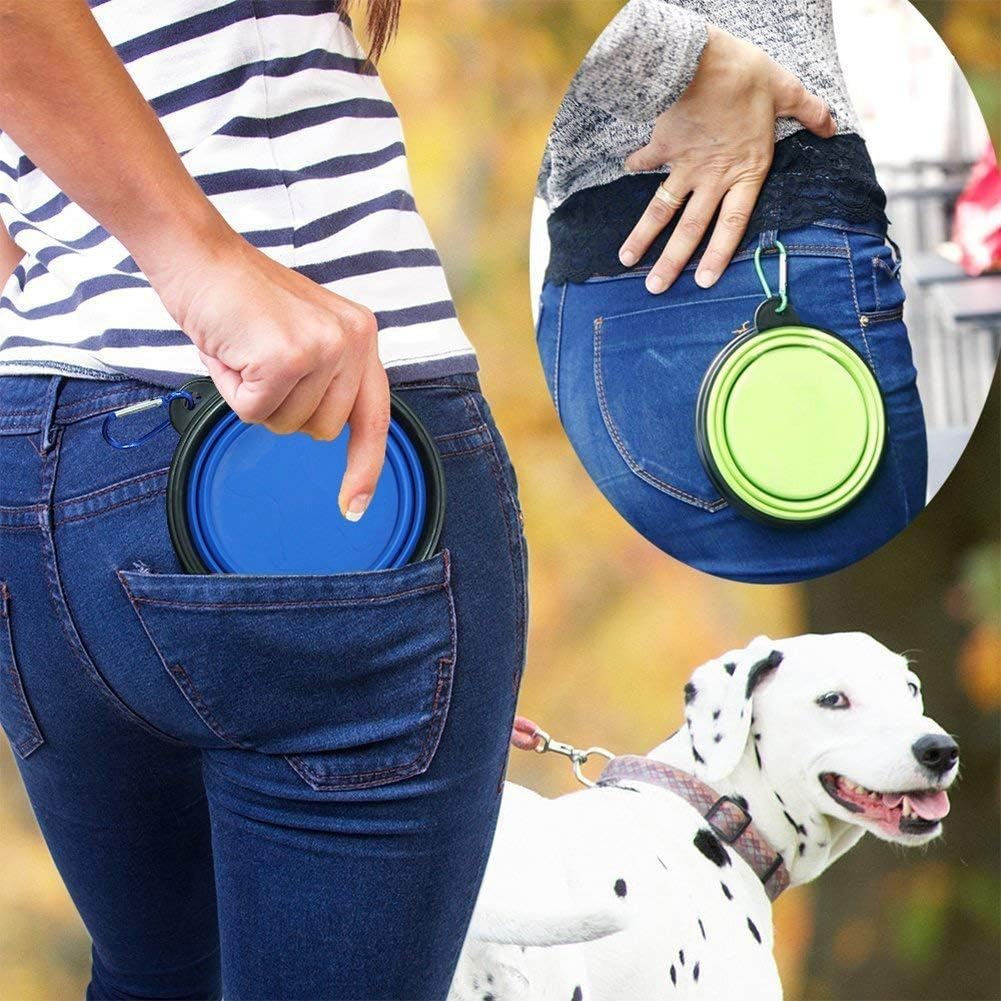 ZUOFENG Collapsible Travel Silicone Dog Cat Bowl Portable Pet Food Water Bowl - Image 4
