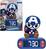 LEXIBOOK Avengers Nightlight Alarm Clock RL800AV1 with 6 sounds