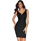 meilun Sexy V-Neck Bandage Bodycon Cocktail Dress for Wedding Guest Strap Foil Formal Gowns Evening Dress