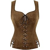 Zhitunemi Renaissance Costume Women Corset: Strap Bustier Tops for Women Costumes - Halloween Parties for Festival Outfits