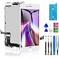 Diykitpl for iPhone 7 Plus Screen Replacement 5.5 Inch White, 3D Touch LCD Screen Digitizer Replacement for A1661,A1784,A1785, with Repair Tools Kit+Waterproof Frame Adhesive+Screen Protector