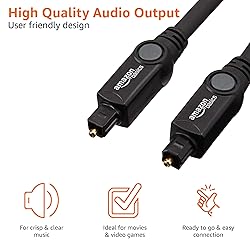 Amazon Basics Toslink Digital Optical Audio