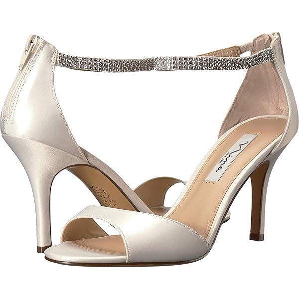 Amazon.com | NINA Womens Volanda Satin Embellished Dress Sandals Ivory 11 Medium (B,M) | Sandals Amazon.com | NINA Womens Volanda Satin Embellished Dress Sandals Ivory 11 Medium (B,M) | Sandals