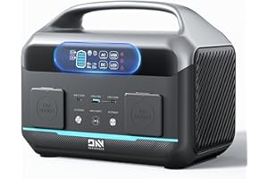Portable Power Station 600W(1200W Surge), DaranEner 576Wh LFP (LiFePO4) Battery/ 1 Hour Fast Charging, 100W USB-C Output, Outdoor Solar Generator for Home Backup, Camping & RVs, Off-grid Power Outage