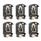 uxcell 6PCS Brown Plastic Housing CR2032 Button