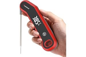 Meatmeet S1 Meat Thermometer Digital - 0.5s Instant Read, Food Cooking Thermometer Precise ±0.3℃, IP67 Waterproof, Magnetic S