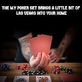 M.Y Texas Holdem Poker Set 300 Piece Aluminium Case 11.5g Chips 2 Decks view 3