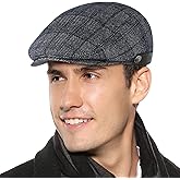 Sumolux Mens Newsboy Hat Flat Cap Gatsby Newsboy Lvy Irish Hats Driving Cabbie Hunting Cap