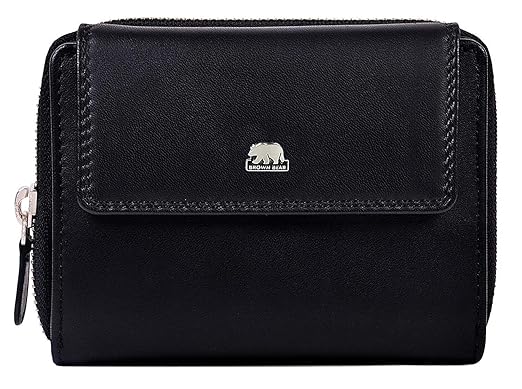 Brown Bear Classic Collection Black Womens Wallet