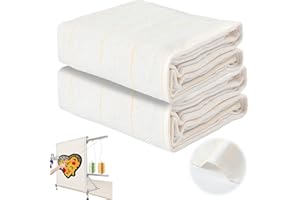 GENERIC 2Pcs,39×39 Inch tufting Cloth, with Marking Lines,Large Overlocking Monk Cloth, Suitable for tufting Art Projects, Various DIY Needlework, Rug tufting kit