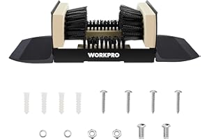WORKPRO Boot Brush Scraper Outdoor, Shoe Cleaner Brush, Boot Scrubber with Flaps, Heavy Duty Boot Cleaning Brush