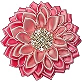 Pink 4.5" Sorority Paraphernalia Flower Brooch Pin for Women, Sorority Inspired for D9 Events, Conferences, Luncheons - Mother's Organizations