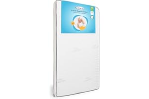 Graco 6-Inch Dual-Comfort Premium 2-Sided Crib & Toddler Mattress – GREENGUARD Gold Certified, CertiPUR-US Certified Foam Cor