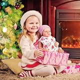 Aolso Baby Doll Carrier Soft Cotton Front Back Adjustable Straps Pink 14-18 in view 7