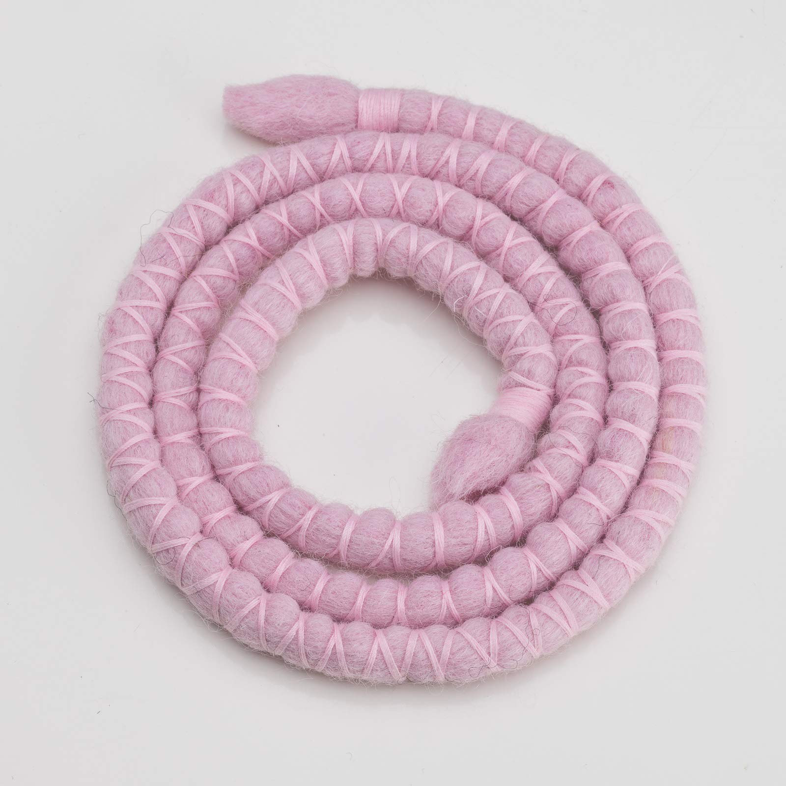 DreadLab - Bendable Spiral Dread Ties (80cm, Light Pink with Light Pink Thread)