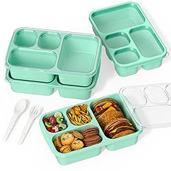 Bento Box for Adults and Snack Containers Set of 4