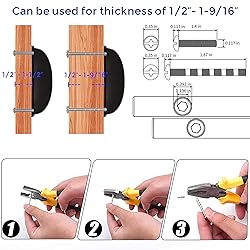 Ravinte 10PCS Pack 3inch Hole Center Matte Black