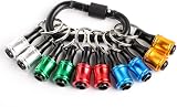 Katerk Portable 1/4 Inch Bit Holder Keychain Lightweight Drill Accessory