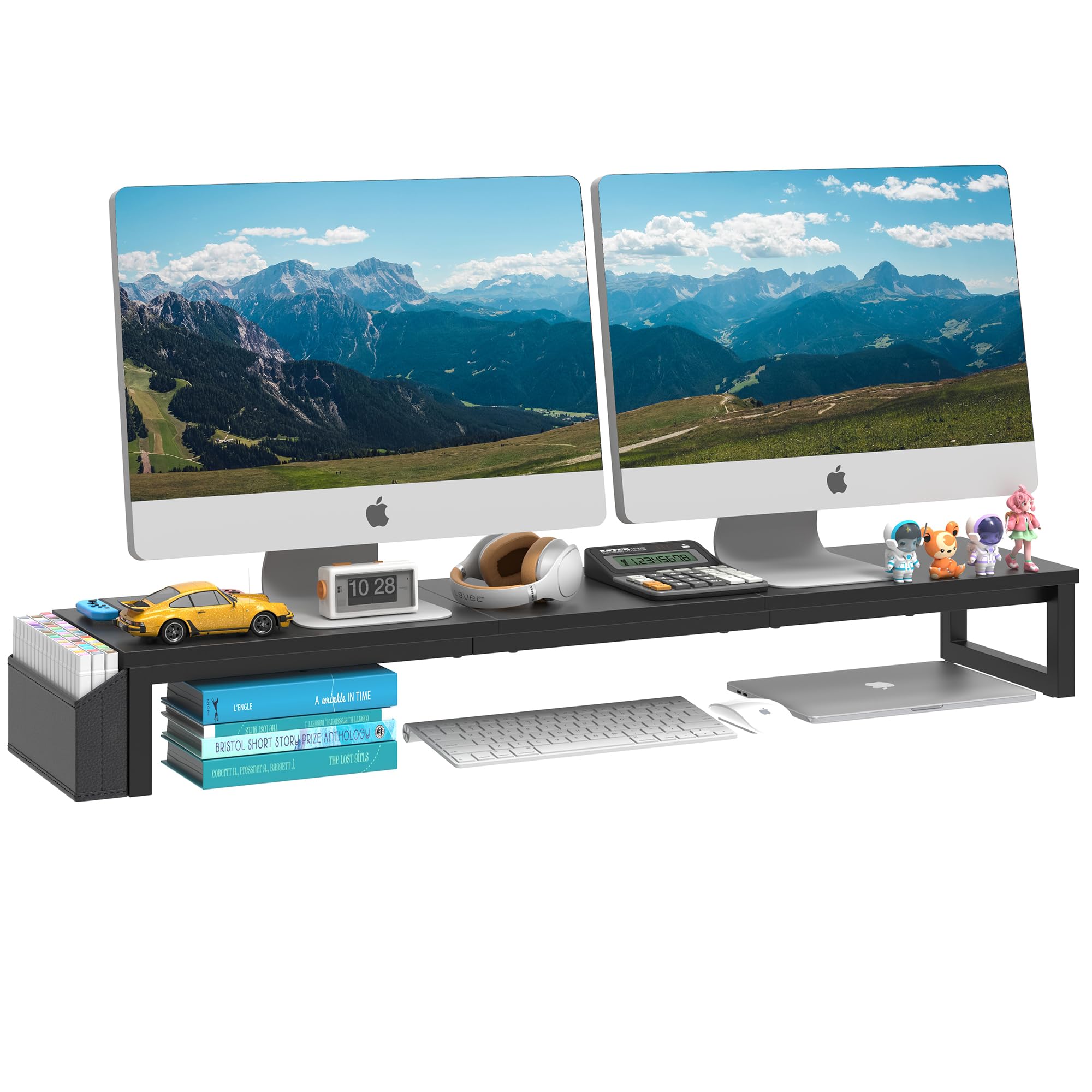 LAND·VOI Dual Monitor Stand Riser,41.5'' Long