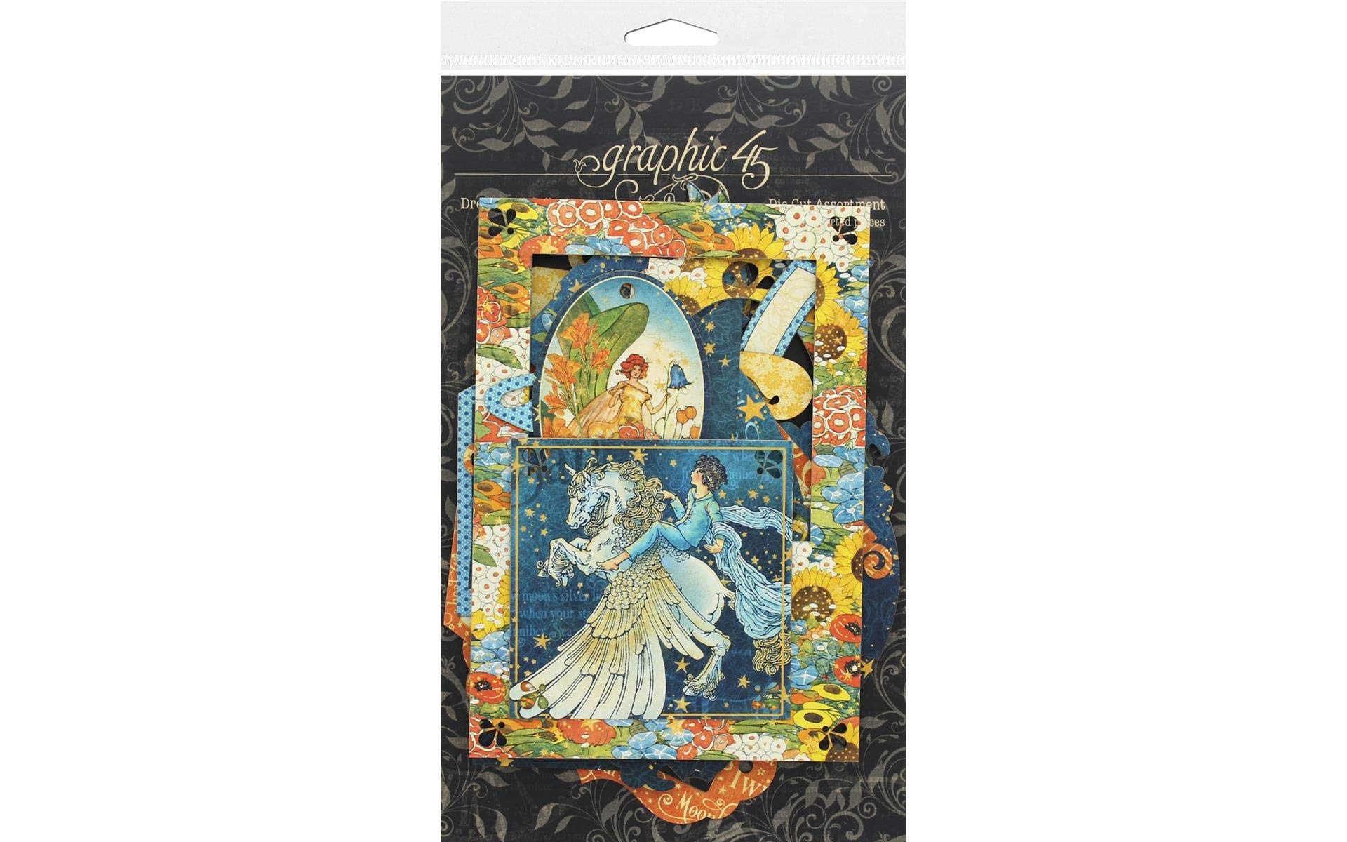 GRAPHIC 45 Dreamland DIE-CUTS Assortment, Multi-Colour, Small