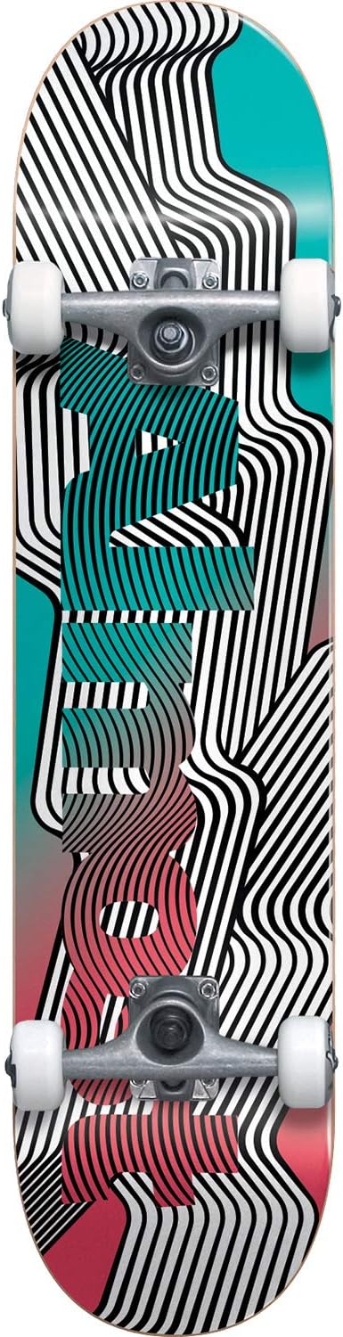 Almost Skateboards Out There Teal/Melon Mid Complete Skateboards - 7.5" x 31.1"