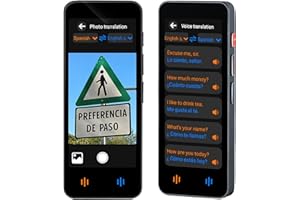 ICEHAR Language Translator Device - 2024 Instant Translator No Wifi Needed, Two Way Real-Time Voice Translation,Real Time 143 Languages Wifi/Offline/Photo Support Mini-Dictionary for Business Travel Learning