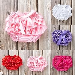 Toddler Baby Infant Girl Bowknot Ruffle Bloomer