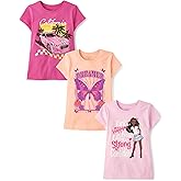 The Children's Place Girls Unicorns,Butterfly Short Sleeve Graphic T-Shirts,3 Pack