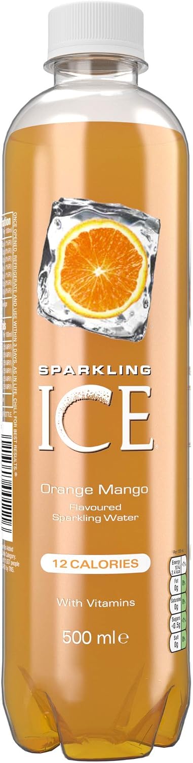 Sparkling Ice, Orange Mango Flavored Sparkling Water, Contains Vitamins- Only 12 calories- No Added Sugar - Image 3