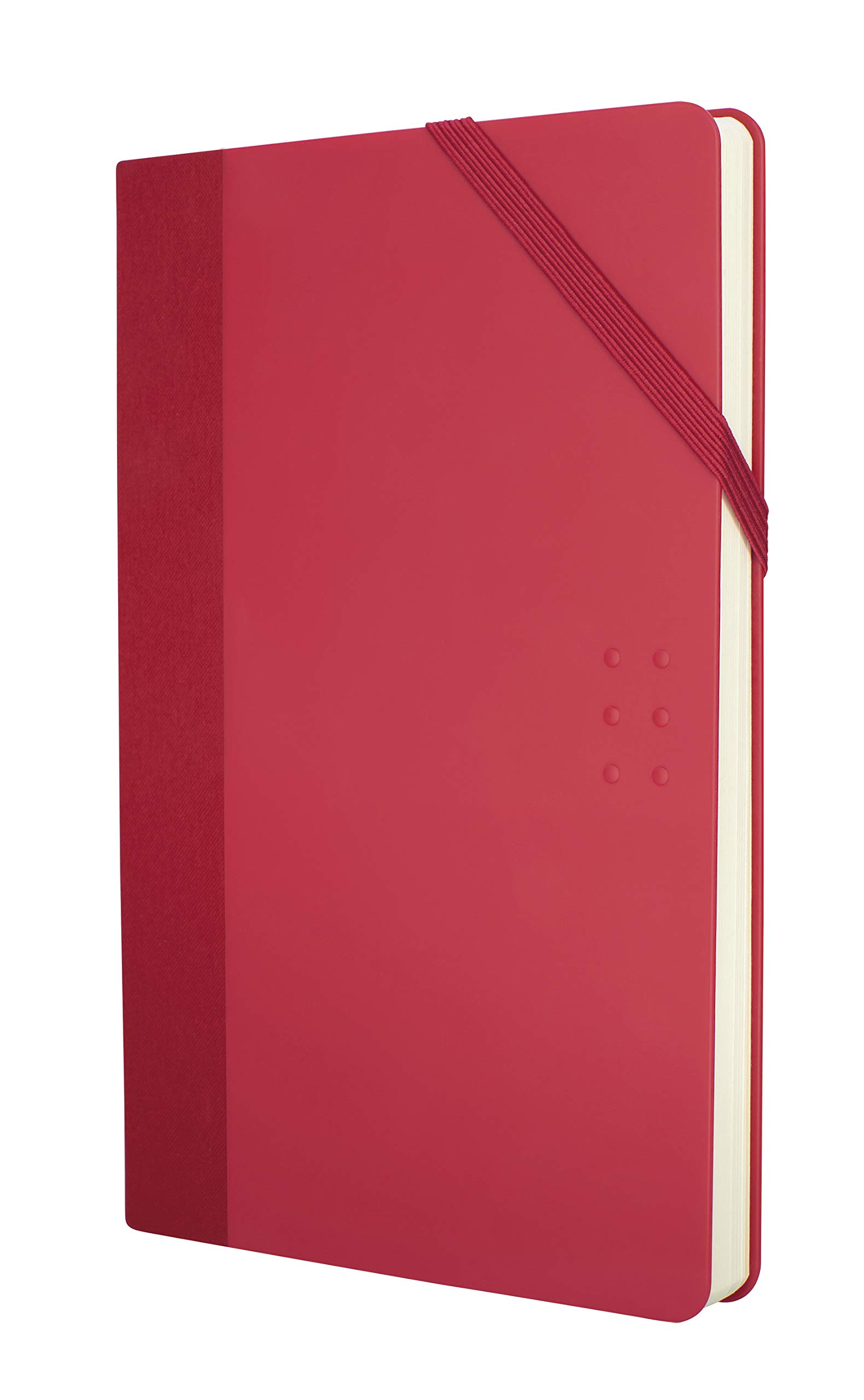 Milan Libreta tamaño medio, papel color crema de 80g, Colours rojo