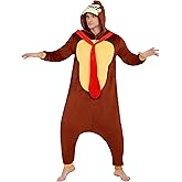 GLIGARA Halloween Character Costumes Monkey Brown plush adult Onesie