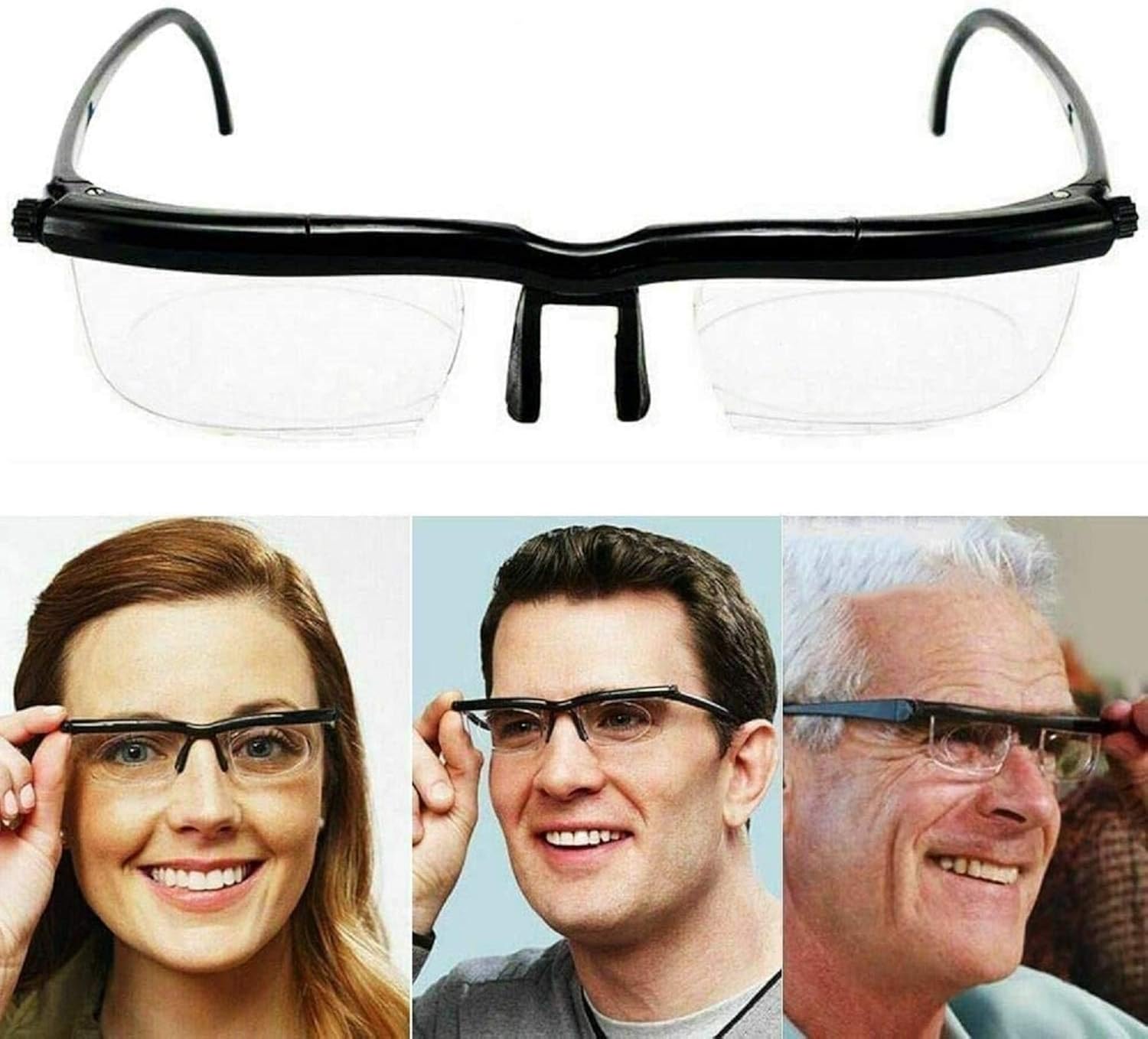 BOOUEYY Glasses Dial Adjustable Glasses,Reading Glasses,Reading Driving