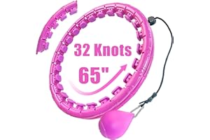 OurStarry 32 Knots Weighted Workout Hoop Plus Size, Smart Waist Exercise Ring for Adults Weight Loss