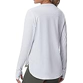 THE GYM PEOPLE Women's Long Sleeve Workout Shirts Lightweight Cotton Running Yoga Tops with Thumb Hole